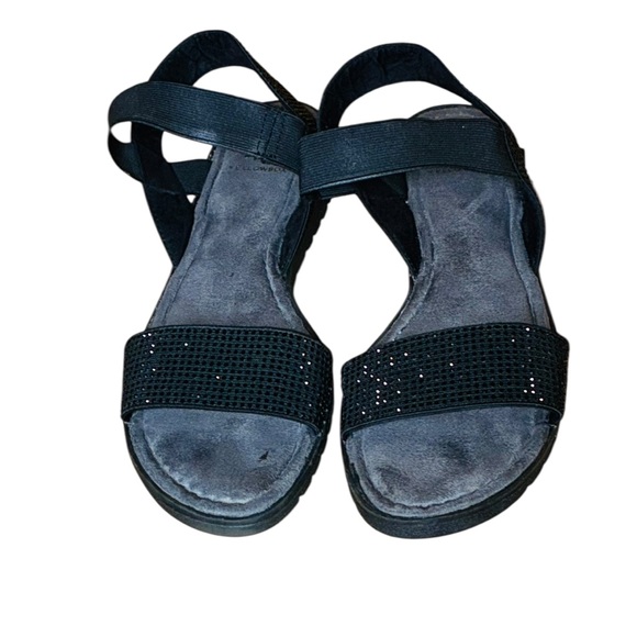 Yellowbkx Black Embellished Sandals - Picture 4 of 9